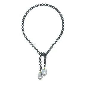 133-07-T | TITANIUM PETITE LARIAT CHOKER (GRAY/TITANIUM)