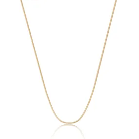 18k Gold Thin Herringbone Necklace