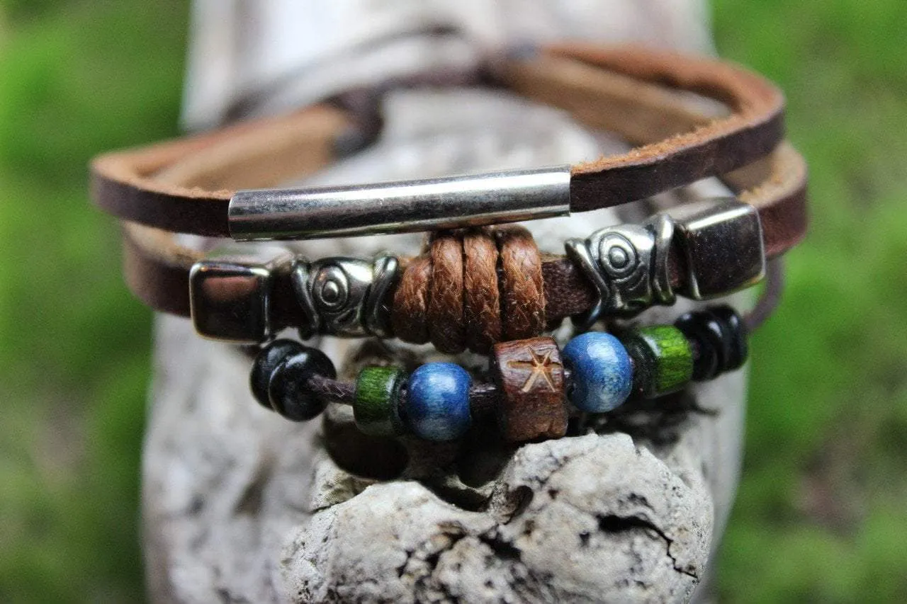 Adjustable Leather Bracelet