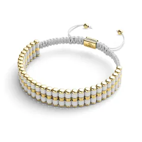 Amici | 18k Gold | White | Macrame Bracelet