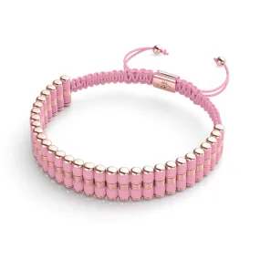 Amici | 18k Rose Gold | Pink | Macrame Bracelet