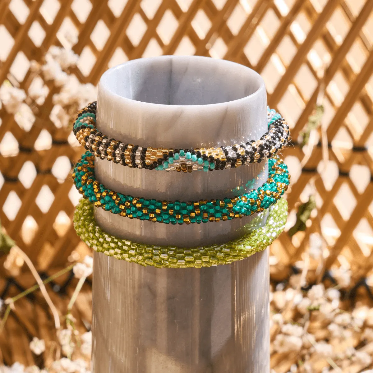 Aztec Treasure | Himalayan Glass Bead Bracelet