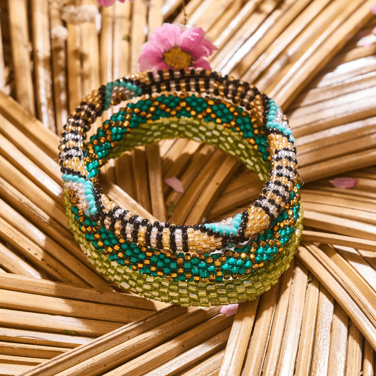 Aztec Treasure | Himalayan Glass Bead Bracelet