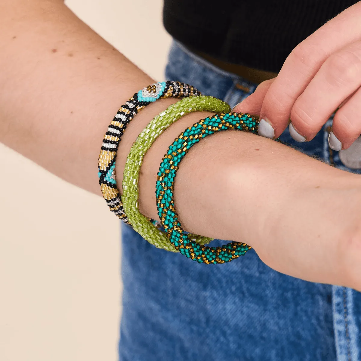 Aztec Treasure | Himalayan Glass Bead Bracelet