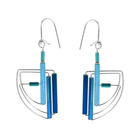 Barbie Levy Blue Slice Earrings