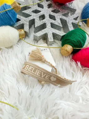 Believe Woven Bracelet