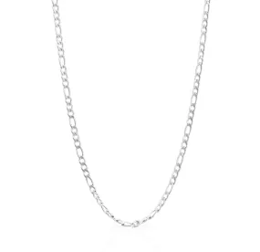 BOBBI SILVER FIGARO CHAIN NECKLACE