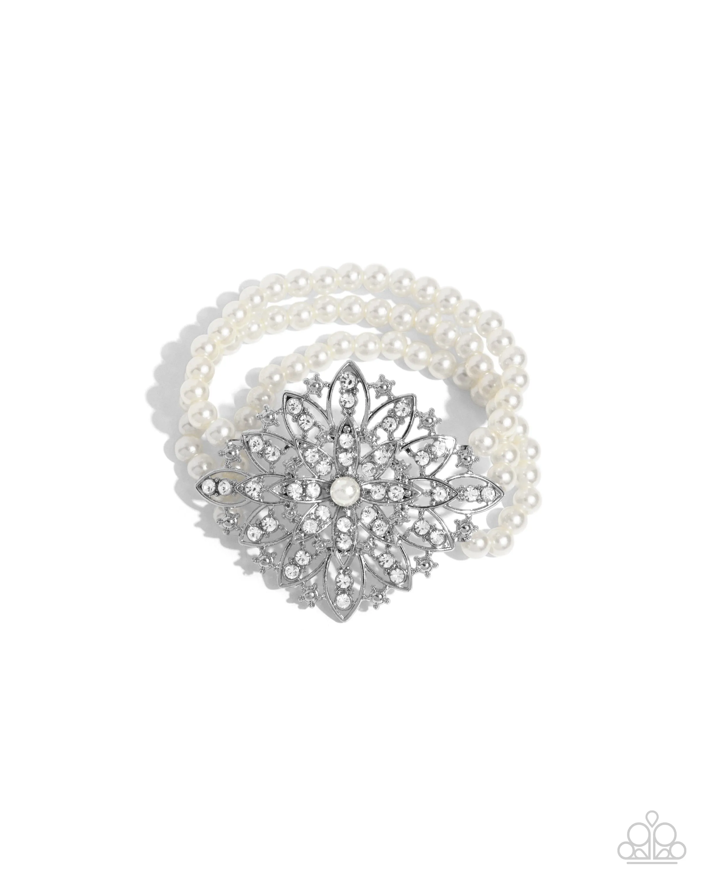 Bracelets Flattering Florals - White B2273