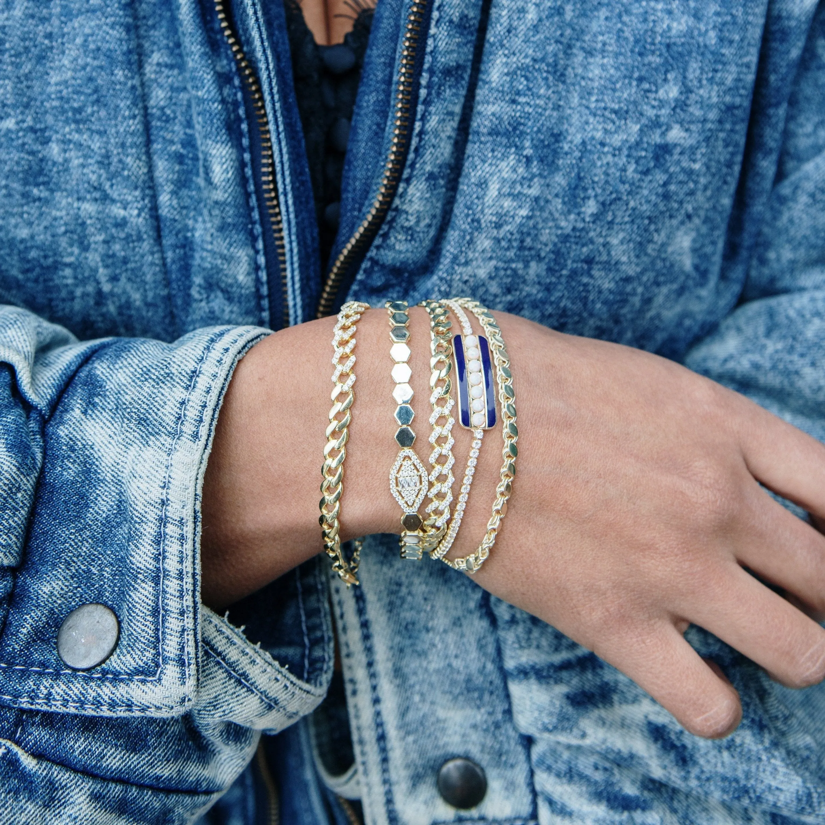 Braided Gold Adjustable Bracelet