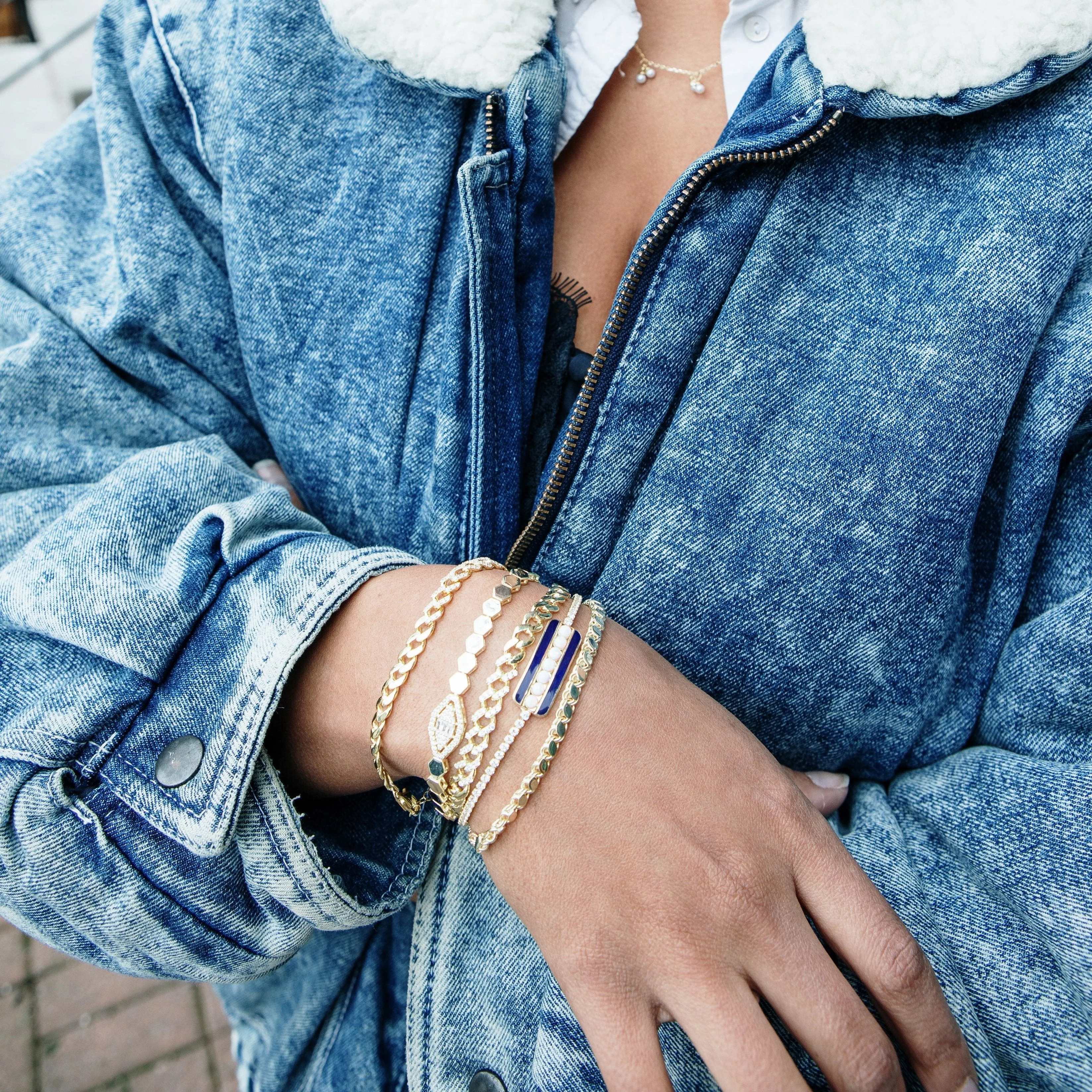 Braided Gold Adjustable Bracelet