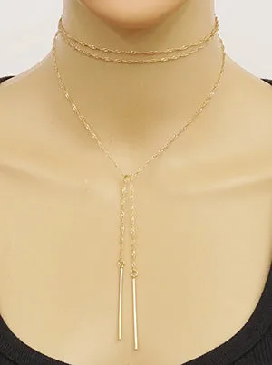 Candace Twisted Metal Chain Choker