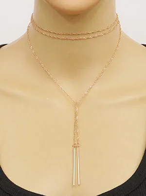 Candace Twisted Metal Chain Choker