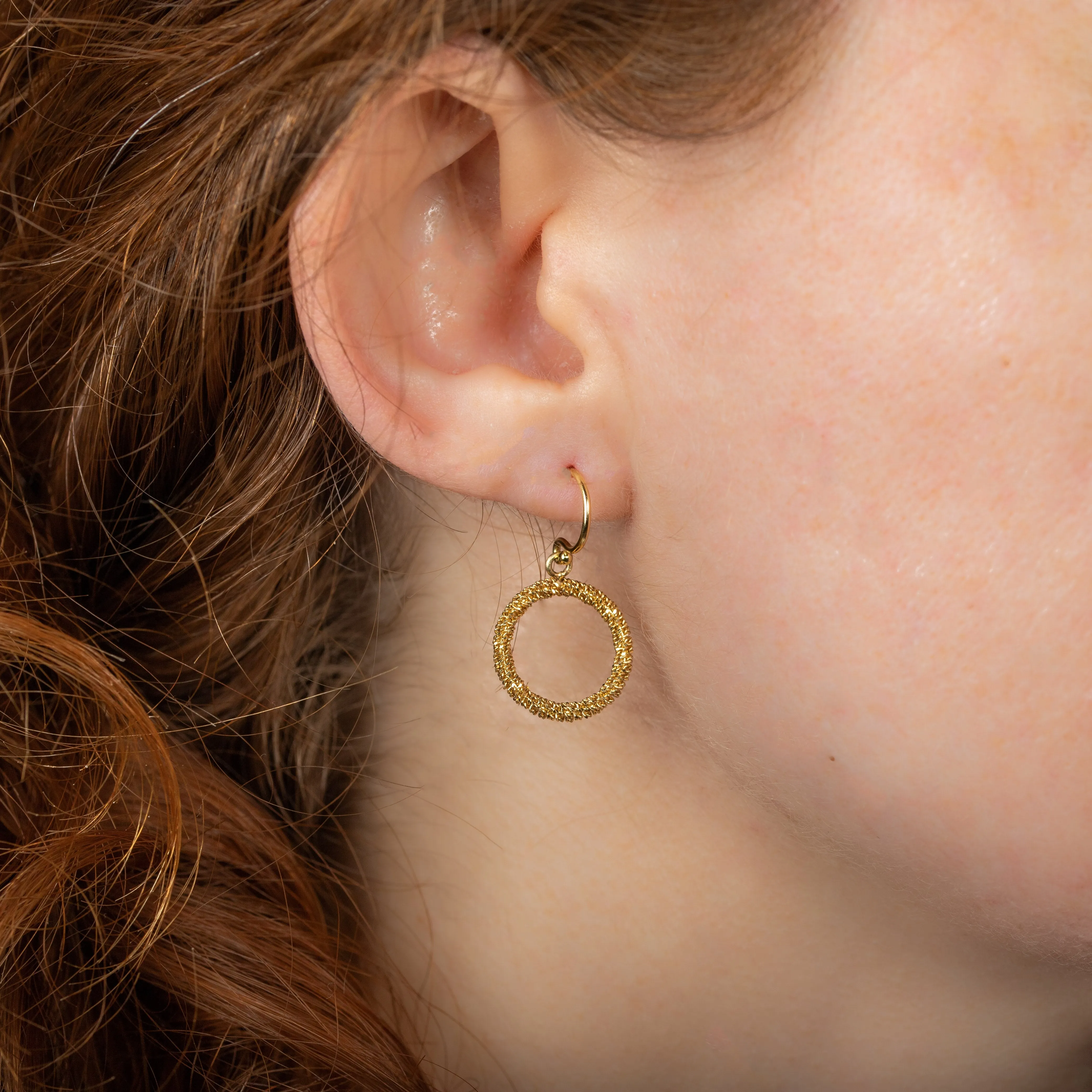 Circle Stardust Earrings