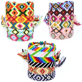 Colorful cotton hand-woven bracelet