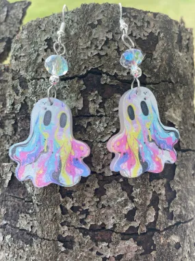 Colorful Ghost Earrings