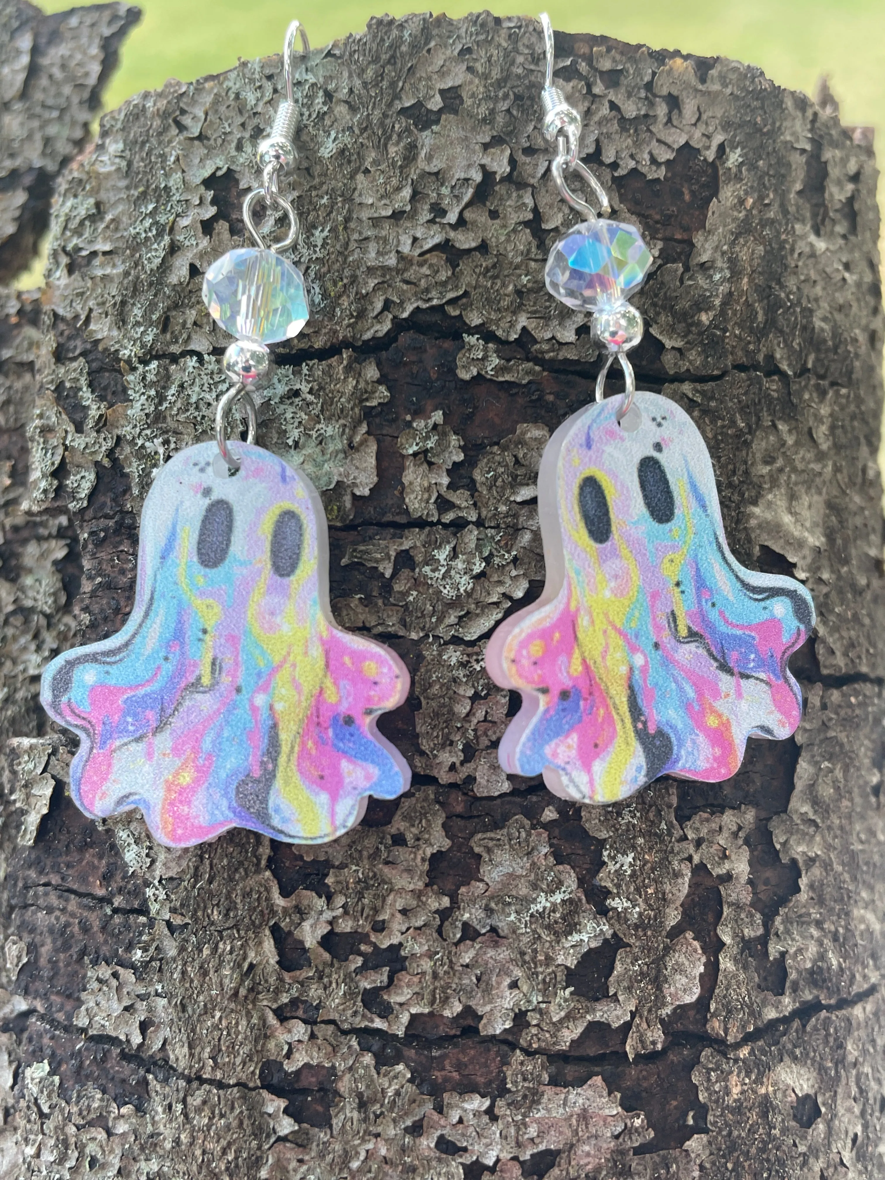 Colorful Ghost Earrings