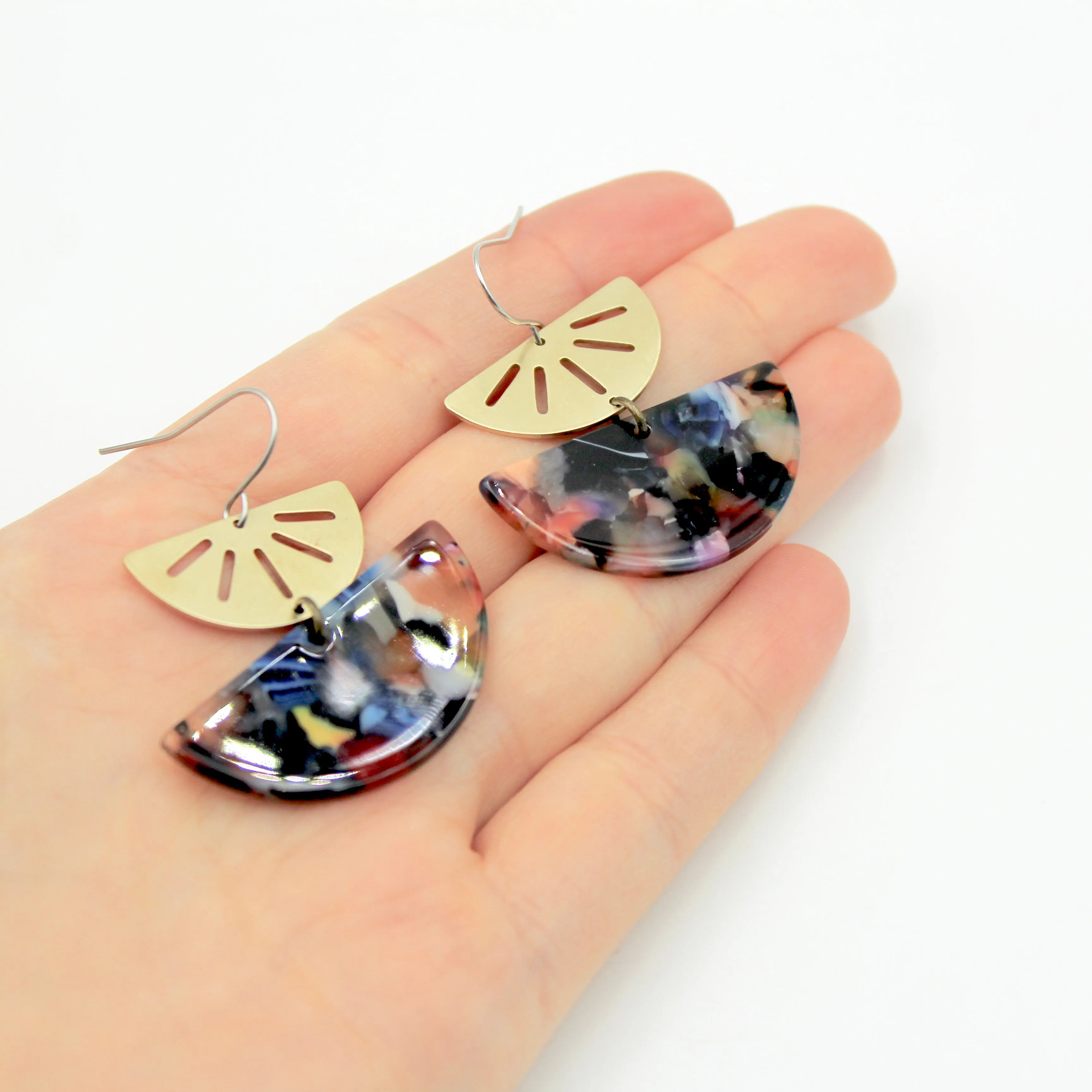 Colorful Rays Earrings