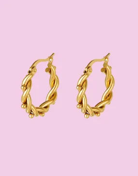 Detail hoop earrings