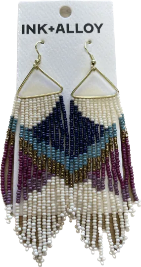 Emilie Angles Beaded Fringe Earrings Iceland