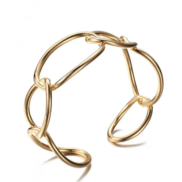 Explosive metal circle woven bracelet