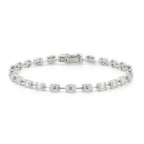 Flexible Bracelet with 3.69 Diamonds