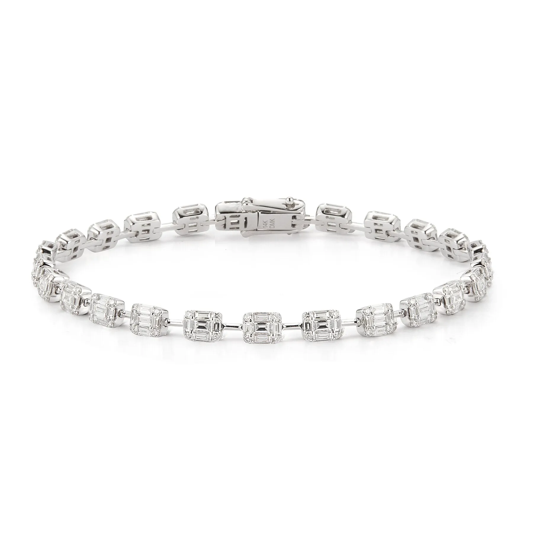 Flexible Bracelet with 3.69 Diamonds