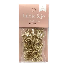 Gold Split Rings 120pk 9mm