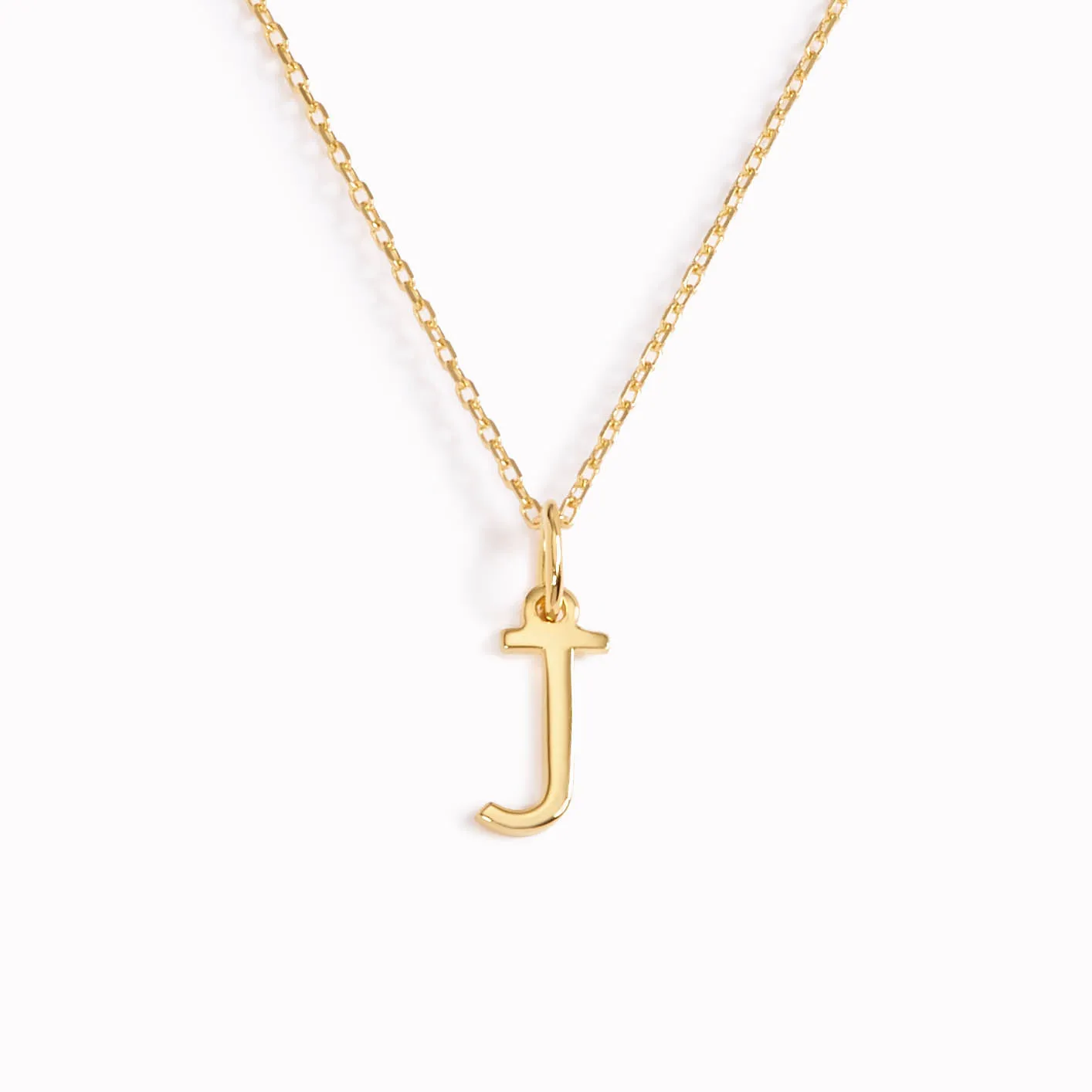 J Necklace / Gold Initial Necklace