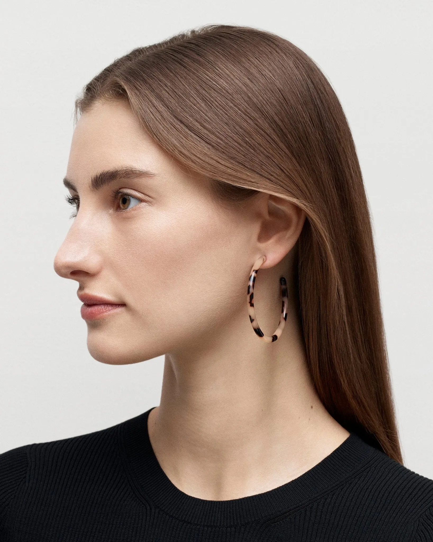 Large Hoops in Cerulean