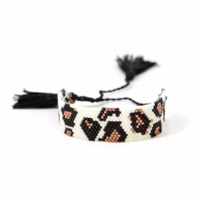 Leopard Beaded Adjustable Bracelets