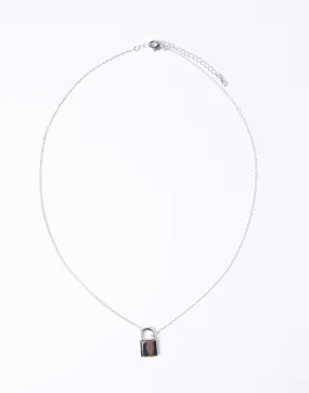 Locked Up Thin Chain Necklace