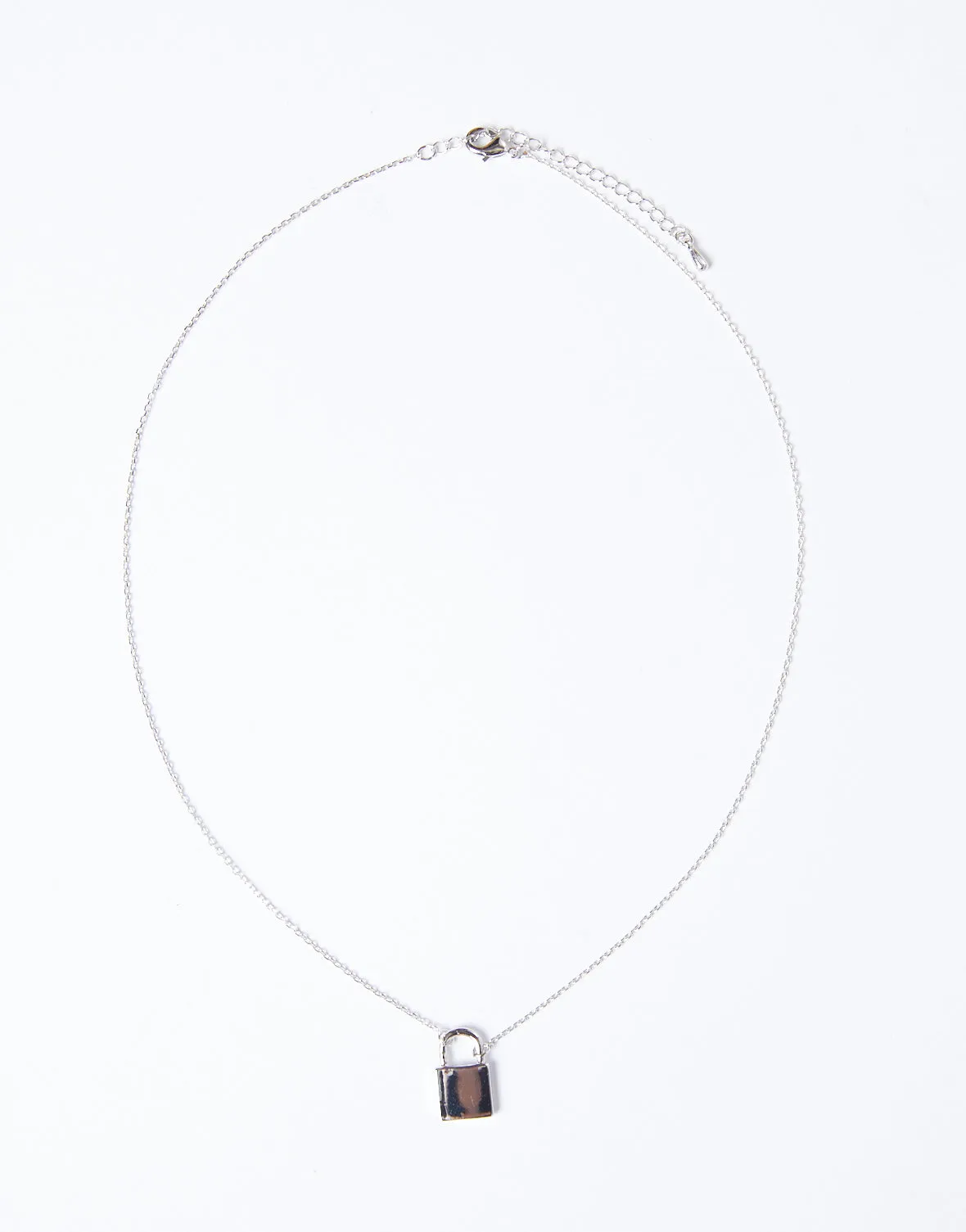 Locked Up Thin Chain Necklace