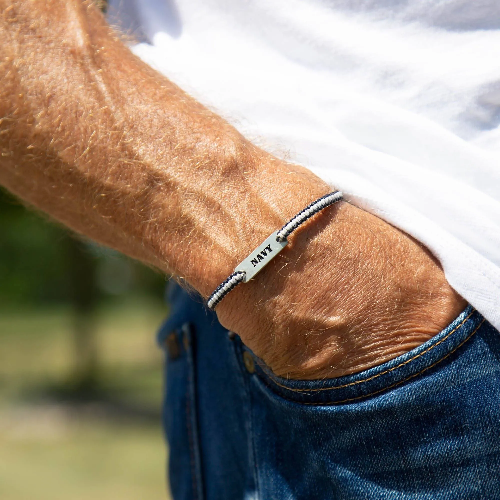 Military Hat Woven Bracelet Trio