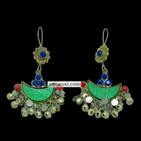 Multicolor Glass Stones Light Weight Earrings