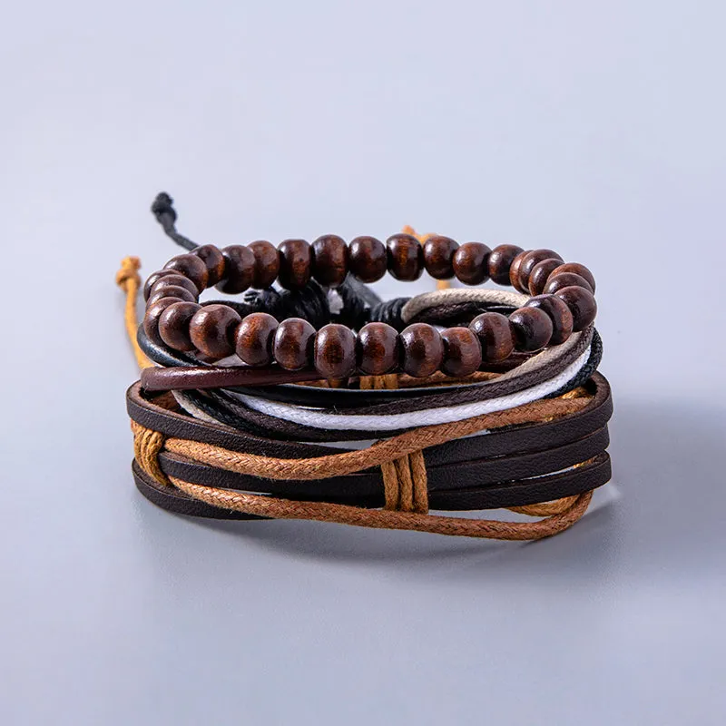 Multilayer Leather Adjustable Bracelets