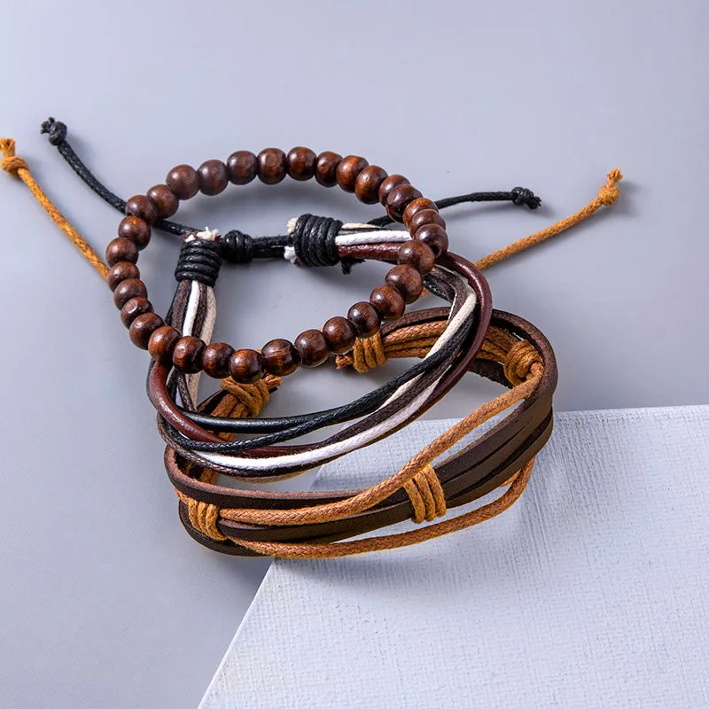 Multilayer Leather Adjustable Bracelets