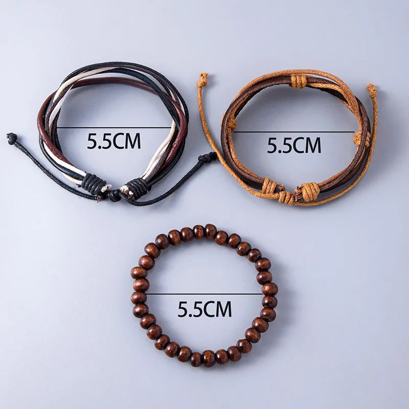 Multilayer Leather Adjustable Bracelets