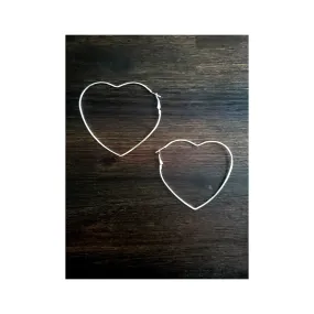 Oversized Heart-Shaped Earrings