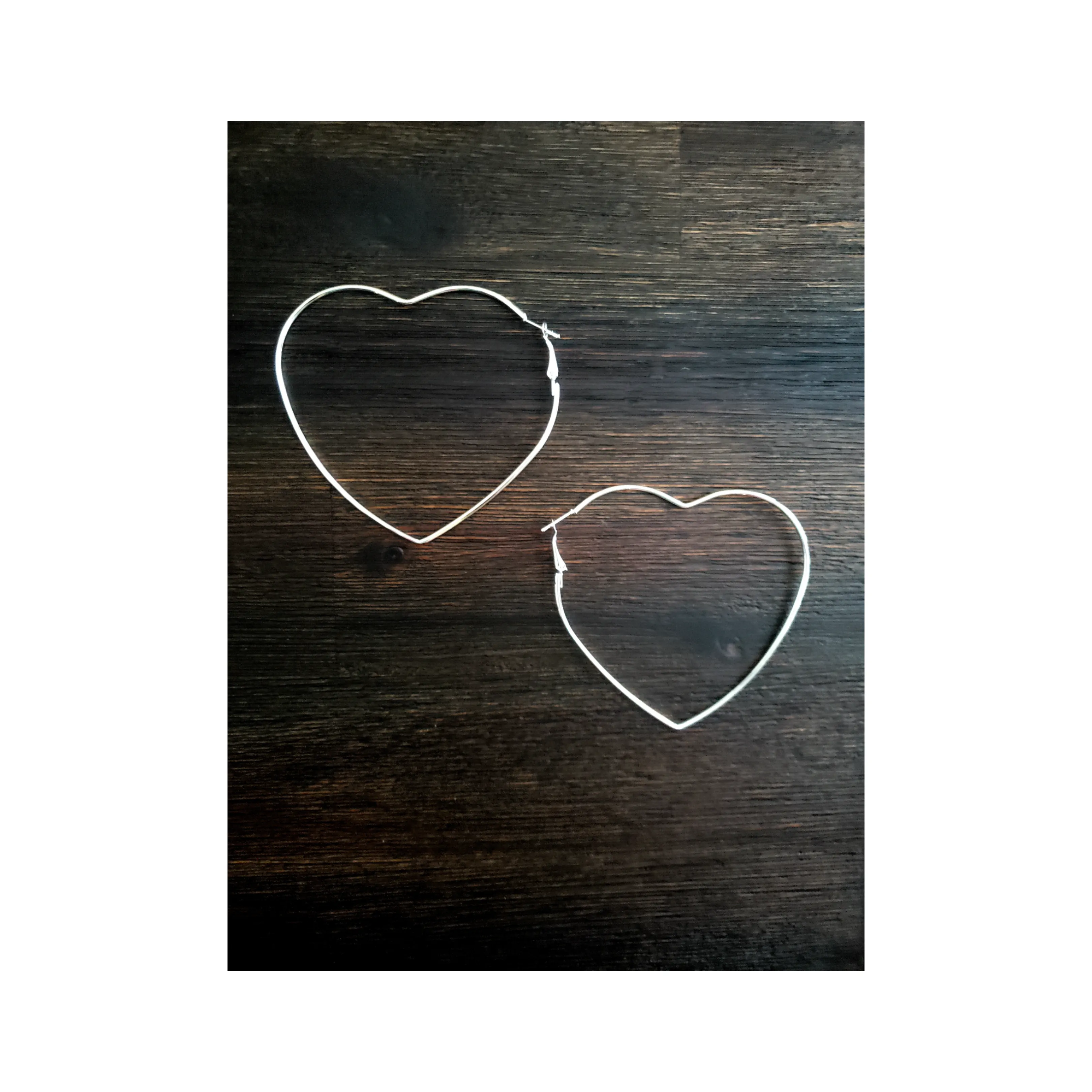 Oversized Heart-Shaped Earrings