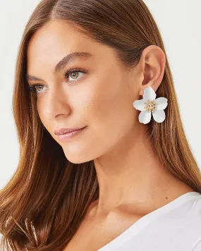 Oversized Orchid Earrings