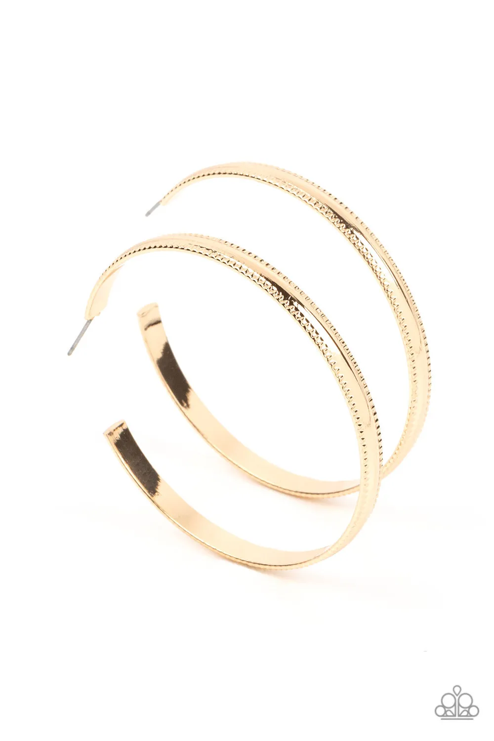 Paparazzi Monochromatic Magnetism - Gold Earrings