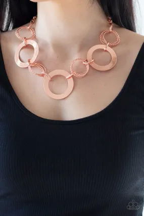 Paparazzi Necklace ~ Ringed in Radiance - Copper