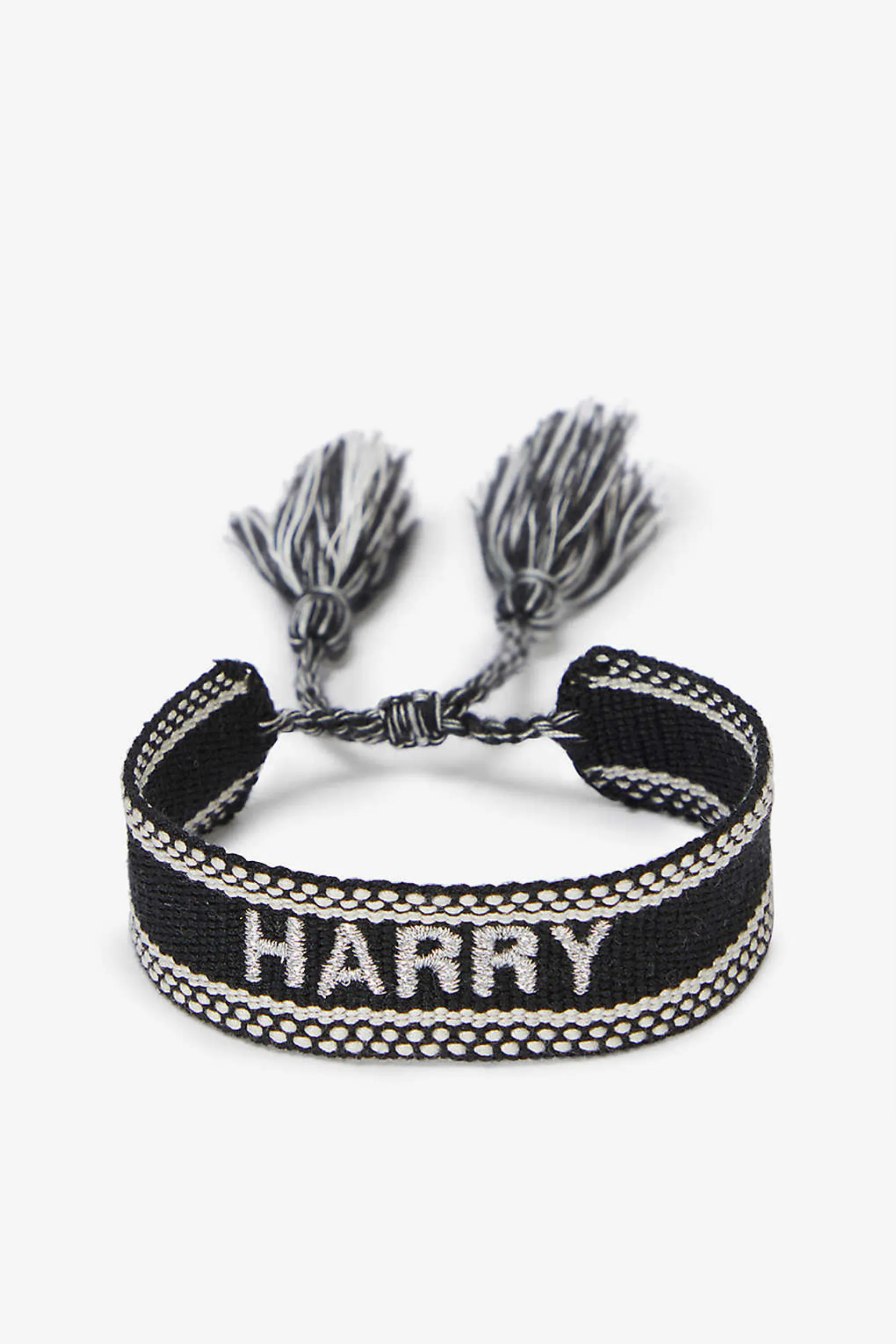 Personalised Woven Bracelet - Black