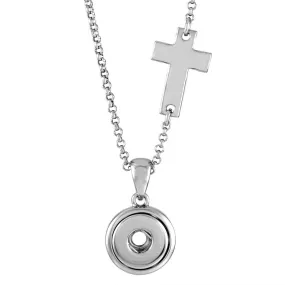 Petite Sideways Cross Necklace