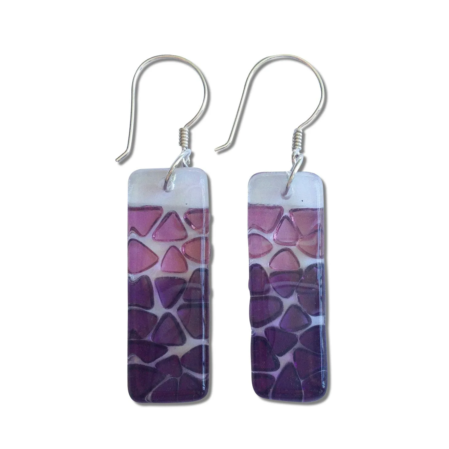 Picado Glass Earrings - Aqua