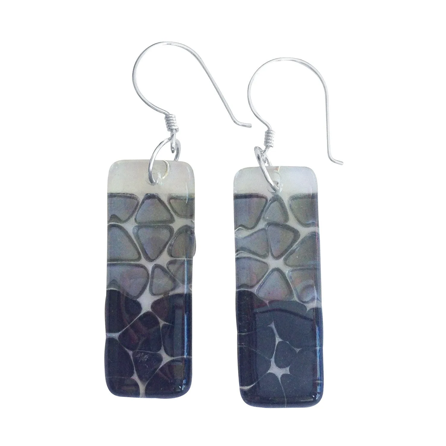 Picado Glass Earrings - Aqua