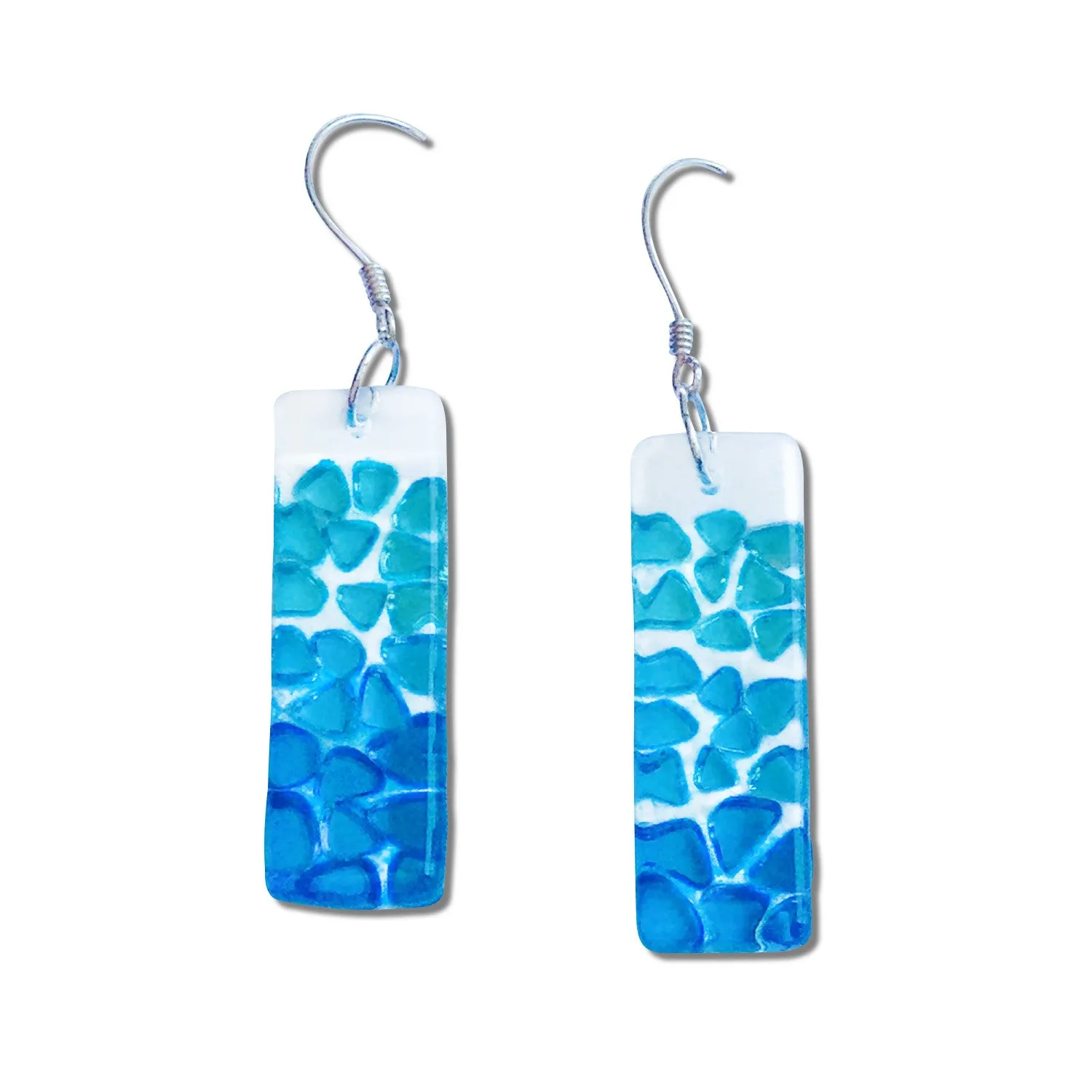 Picado Glass Earrings - Green