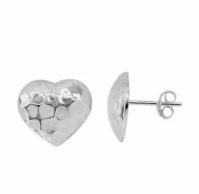 Puffy Heart Studs | SS