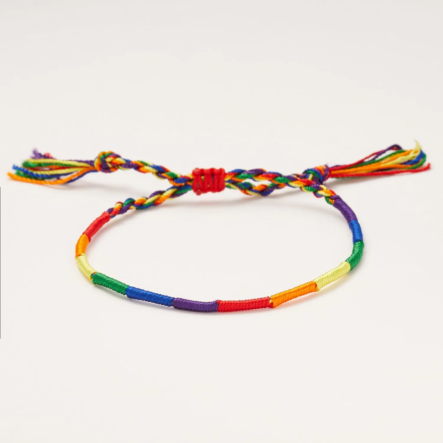 Pure Hand-woven Rainbow Bracelet Nepal Friendship