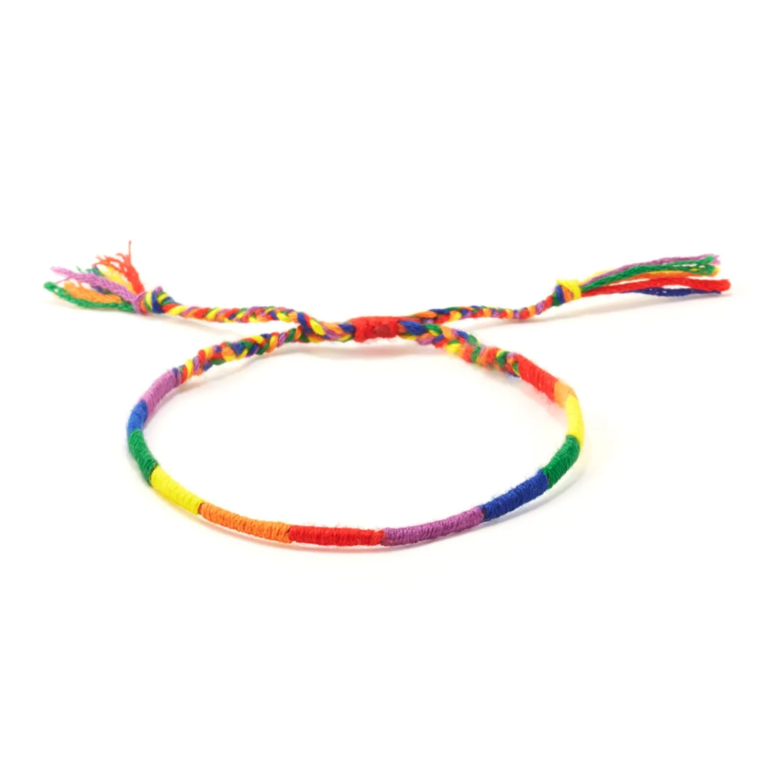 Pure Hand-woven Rainbow Bracelet Nepal Friendship